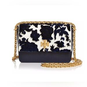 NWT Luxury Maximalist Couture Authentic Tory Burch Kira Fil Coupé Shoulder Bag